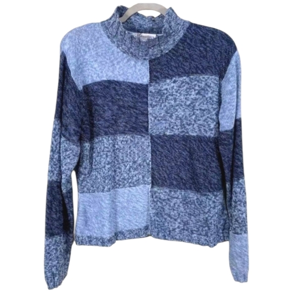 PATCHWORK Woman's Sweater Size Large Ramie Cotton - Picture 1 of 5